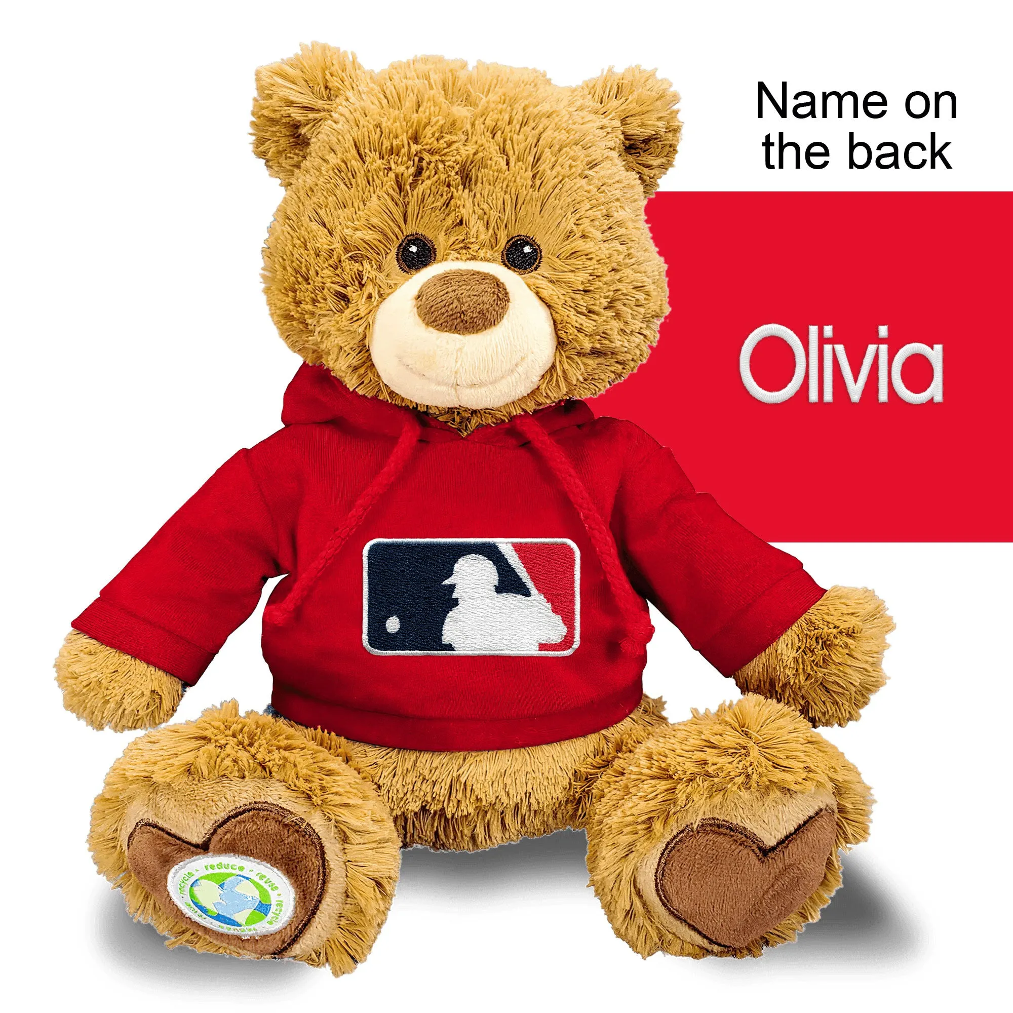 Personalized MLB Batter 10" Plush Bear 2