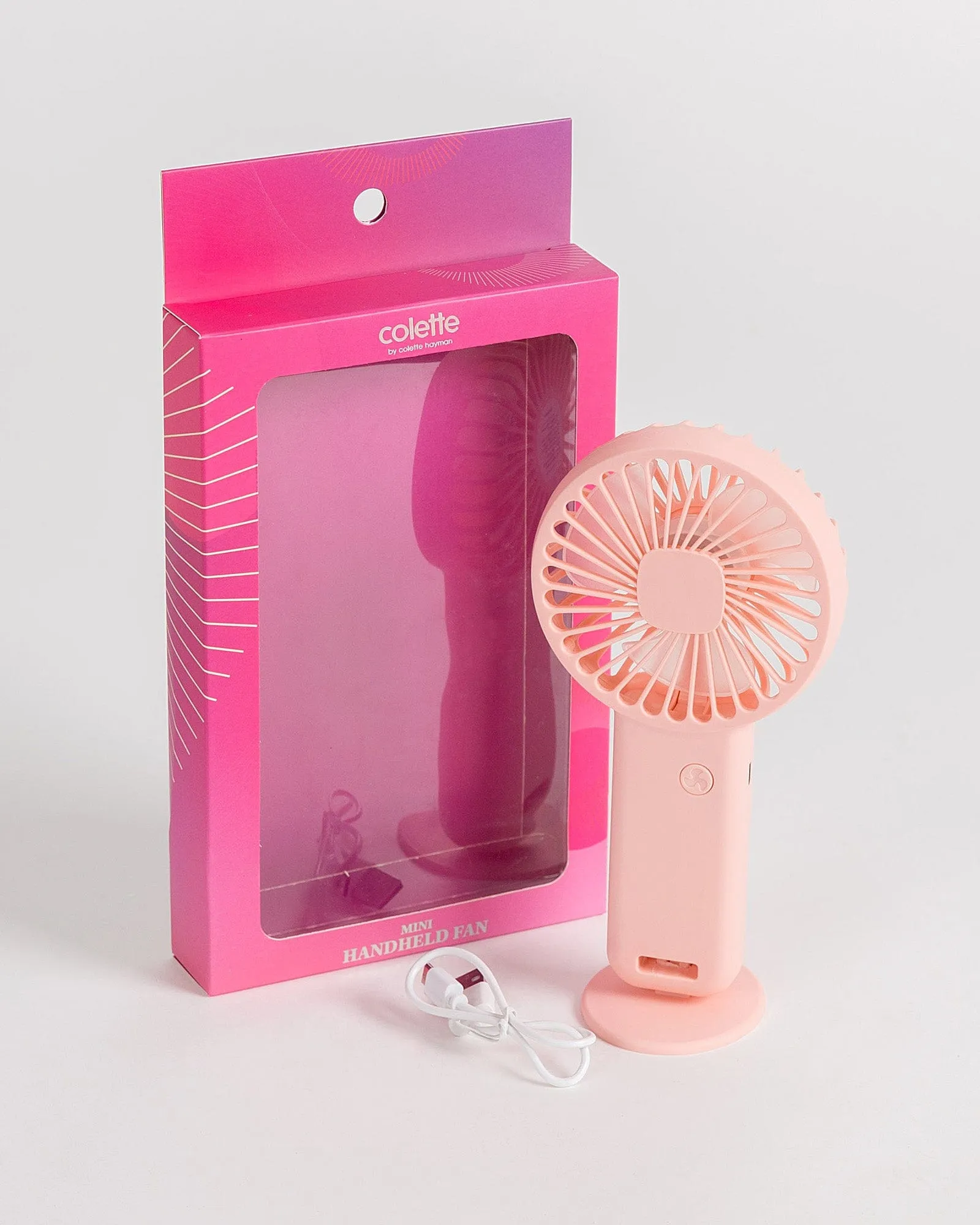 Pink Mini Handheld Fan