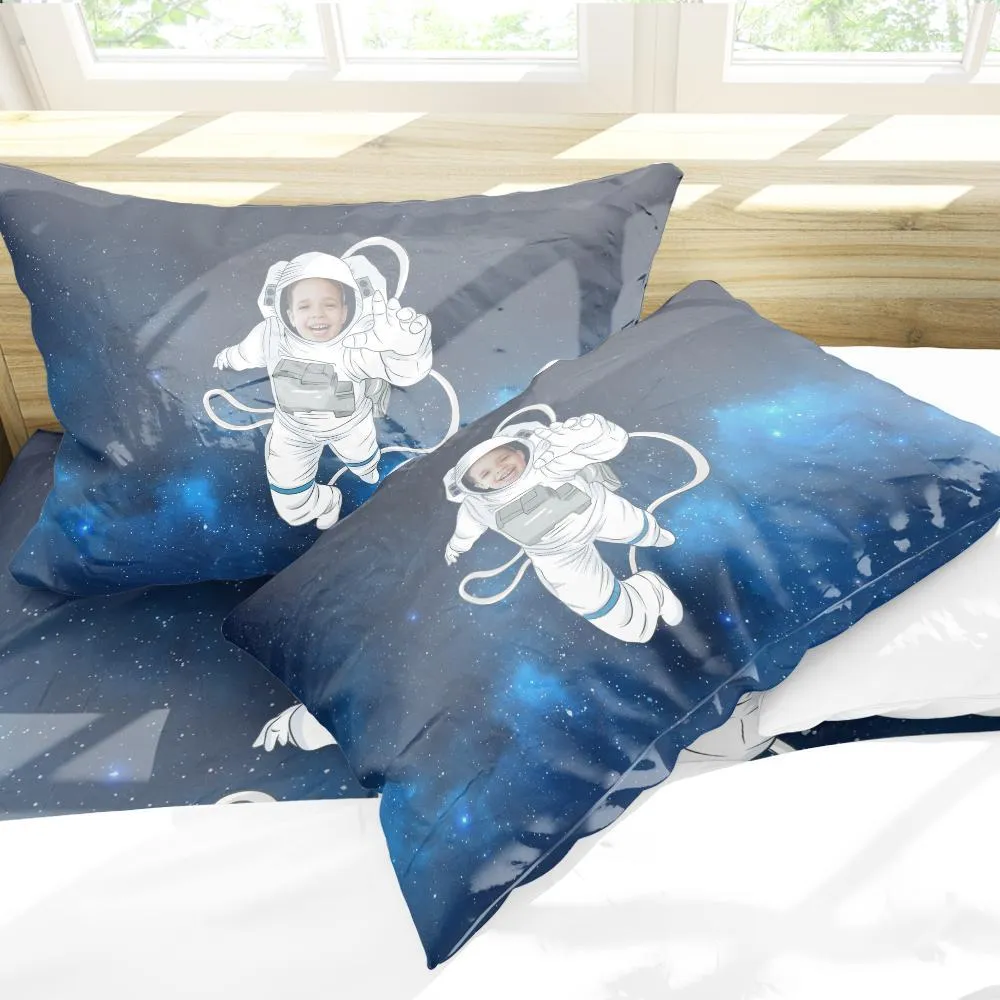 Polyester Fibre Custom Pillowcase Personalized Photo Pillowcase-The Astronaut Pillowcase