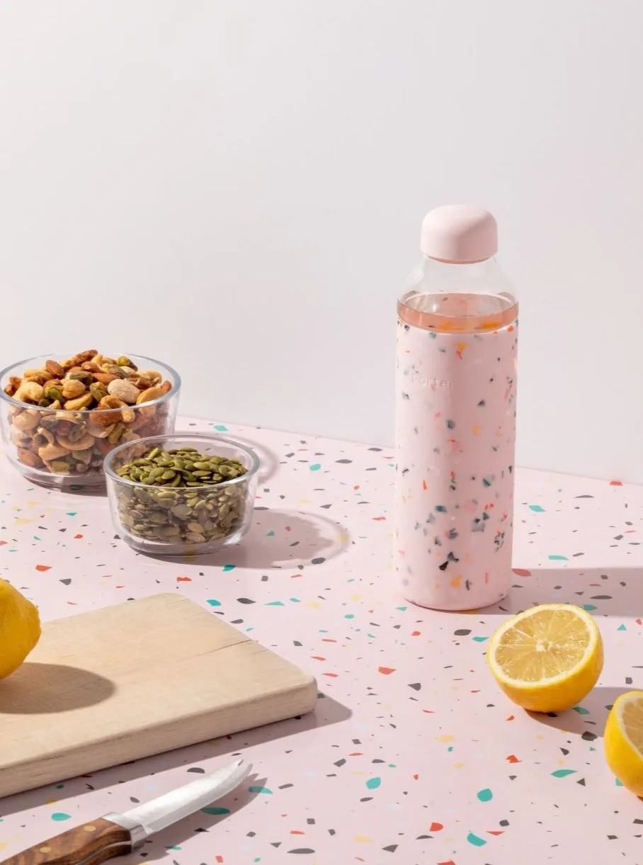 Porter Water Bottle - Terrazzo Blush