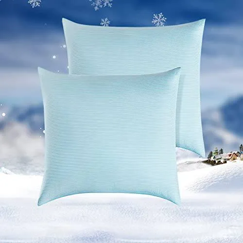 Premium Silky Super Cooling Decorative Pillowcases Arc-chill Extreme Q Max 0.5 of 2 Pack