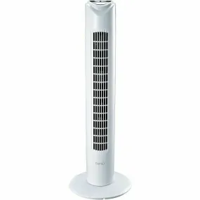 Prinetti 78cm Tower Fan With Remote Control Oscillation/Timer- White