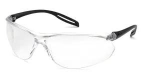 Pyramex S9710S Neshoba Black Safety Glasses W/ Clear Lens (12 each)