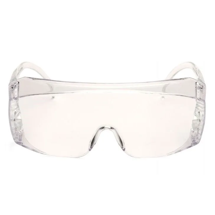 Pyramex Solo Jumbo Safety Glasses, Vented Temples, Clear Lens, S510SJ, 1 Pair