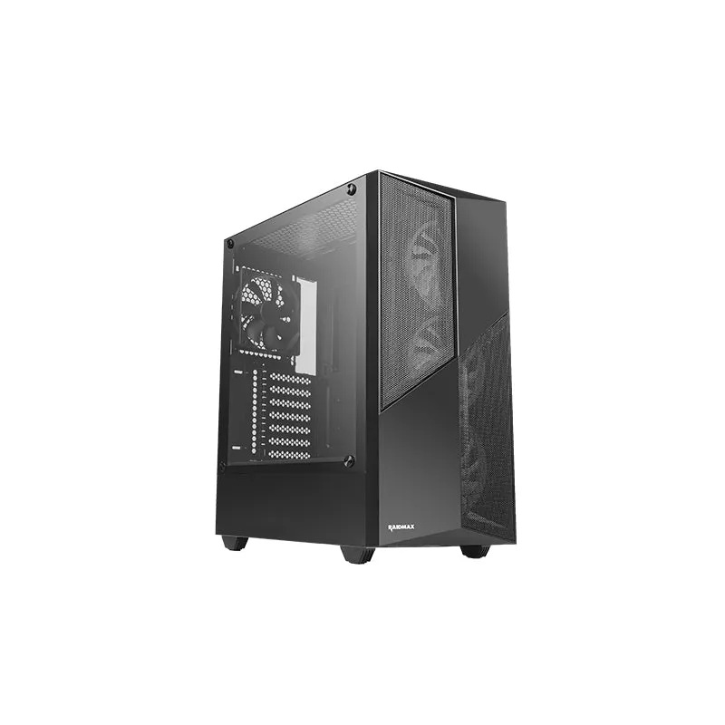 Raidmax X627Tbf Atx|Micro-Atx|Itx Argb Mid-Tower Gaming Chassis - Black