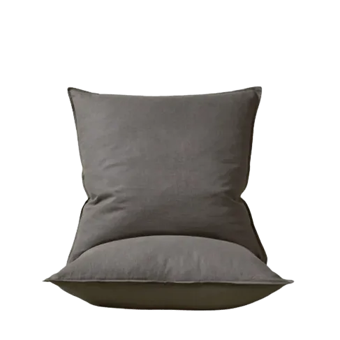 Ravello Linen Euro Pillowcase Set Charcoal