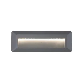 Rectangular Dark Grey LED Step Light