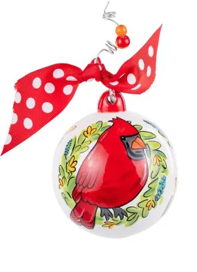 Red Bird Always With You Wreath Ornament by Glory Haus