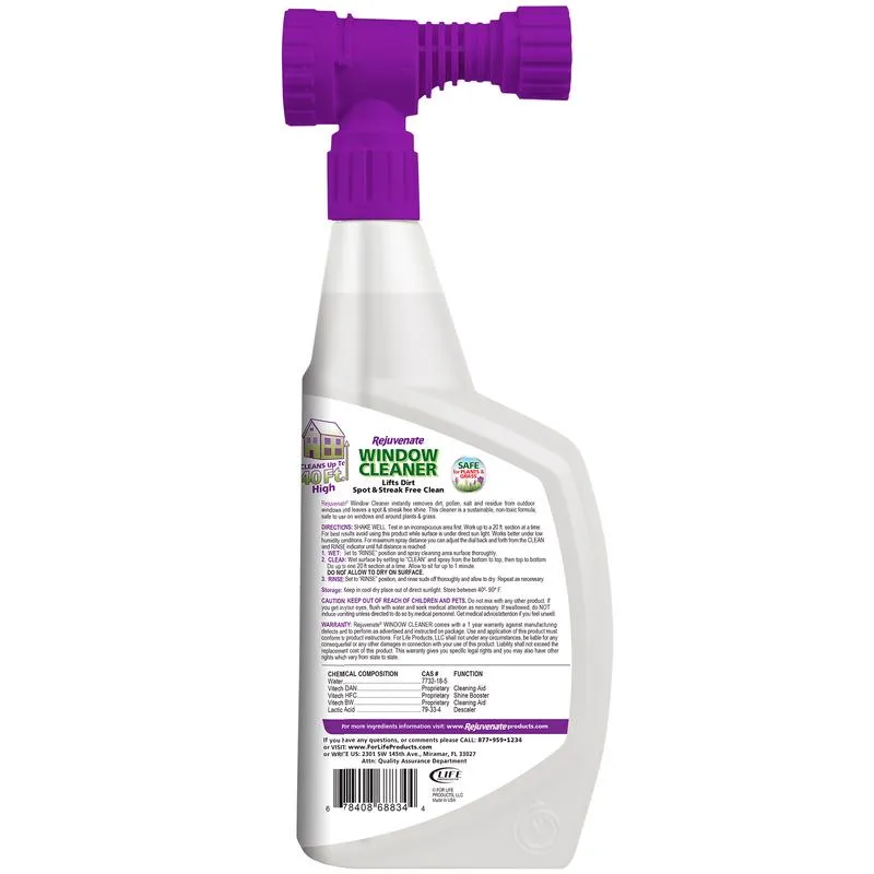 Rejuvenate Window Cleaner 32 oz Liquid