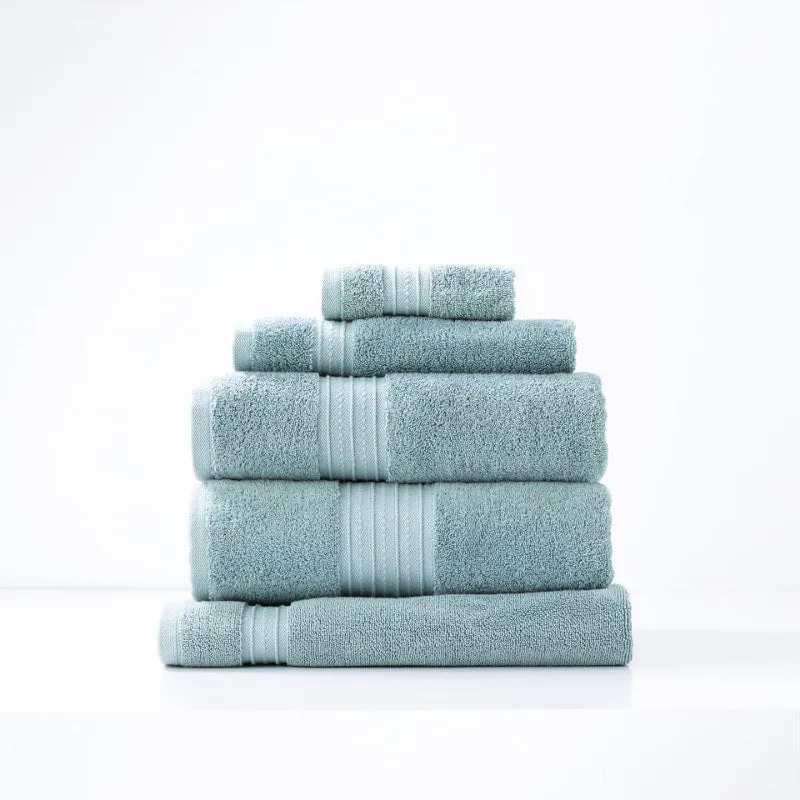 Renee Taylor Brentwood Low Twist 5 Piece Gray Mist Towel Pack