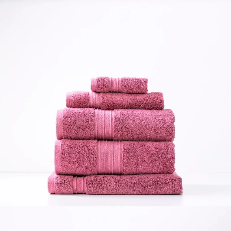 Renee Taylor Brentwood Low Twist 5 Piece Rosebud Towel Pack