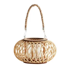 Round Tan Lantern - Small