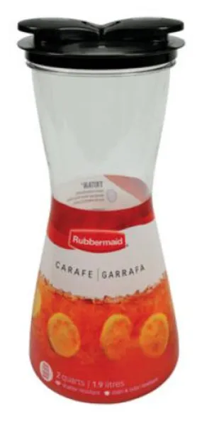 Rubbermaid 7M4900FCLR Tritan Carafe, 2 Quart