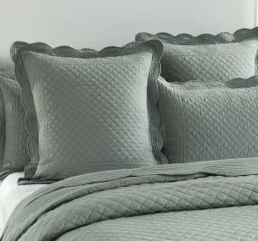 Scallop European Pillowcase Juniper