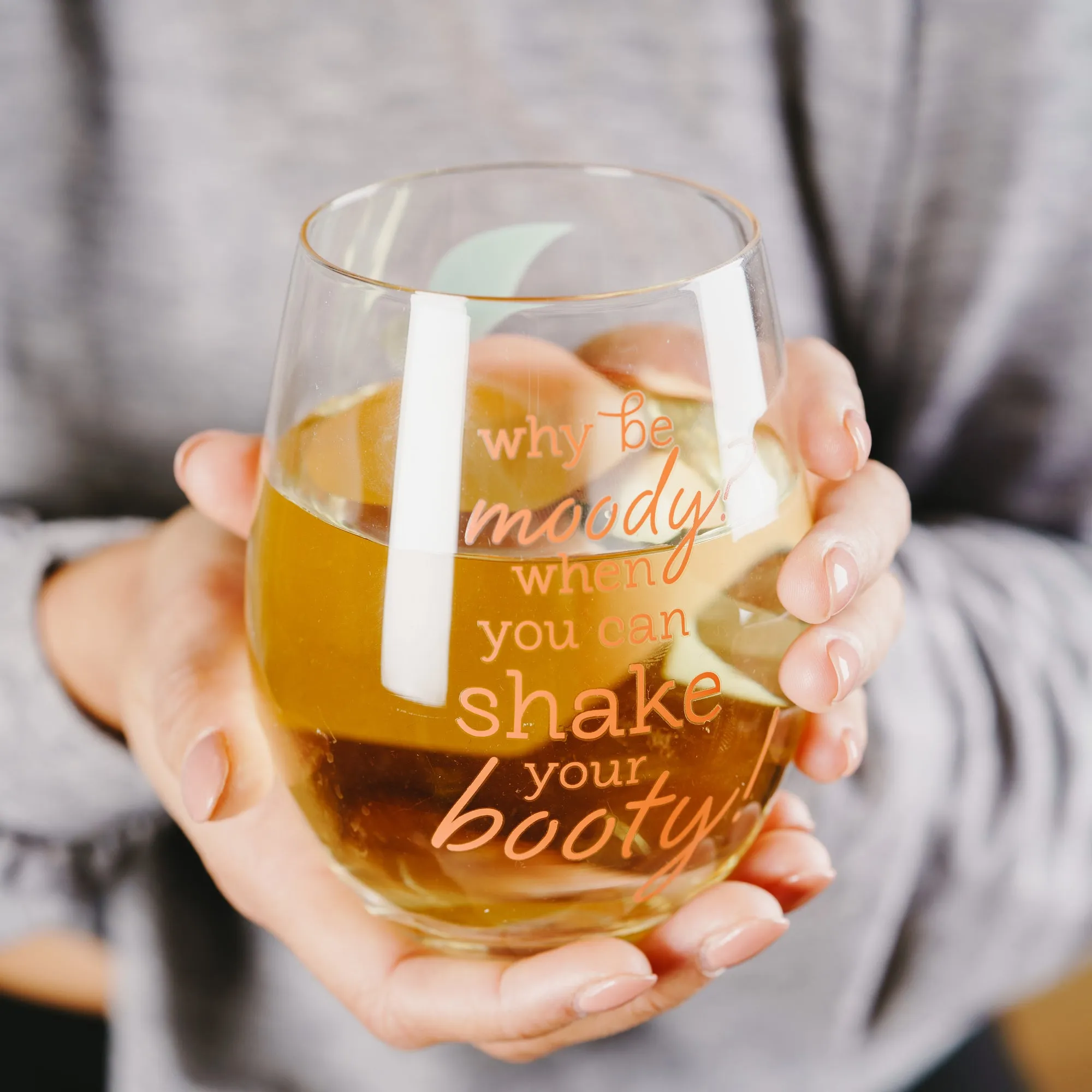 Shake Your Booty 18 oz Stemless Wine Glass