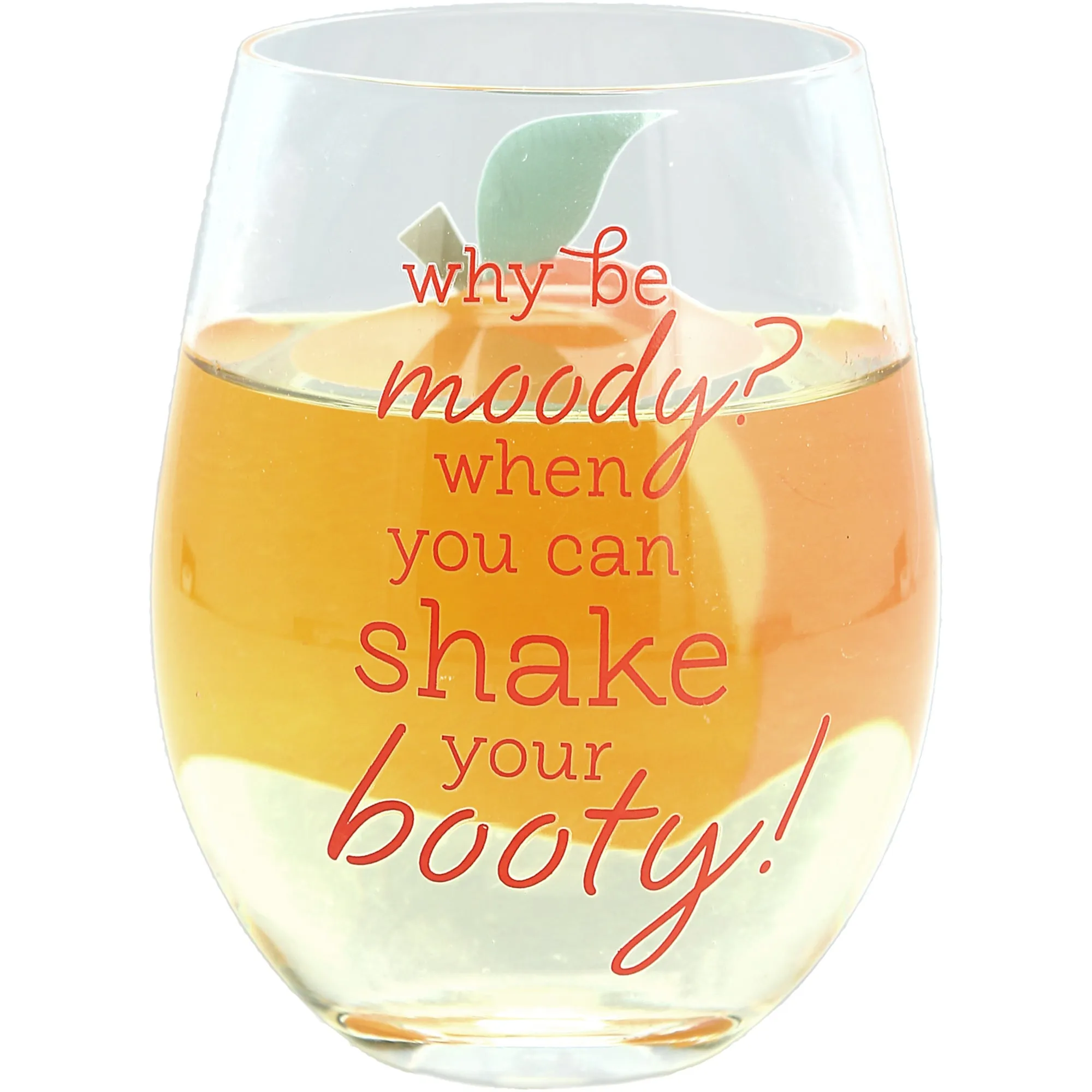 Shake Your Booty 18 oz Stemless Wine Glass