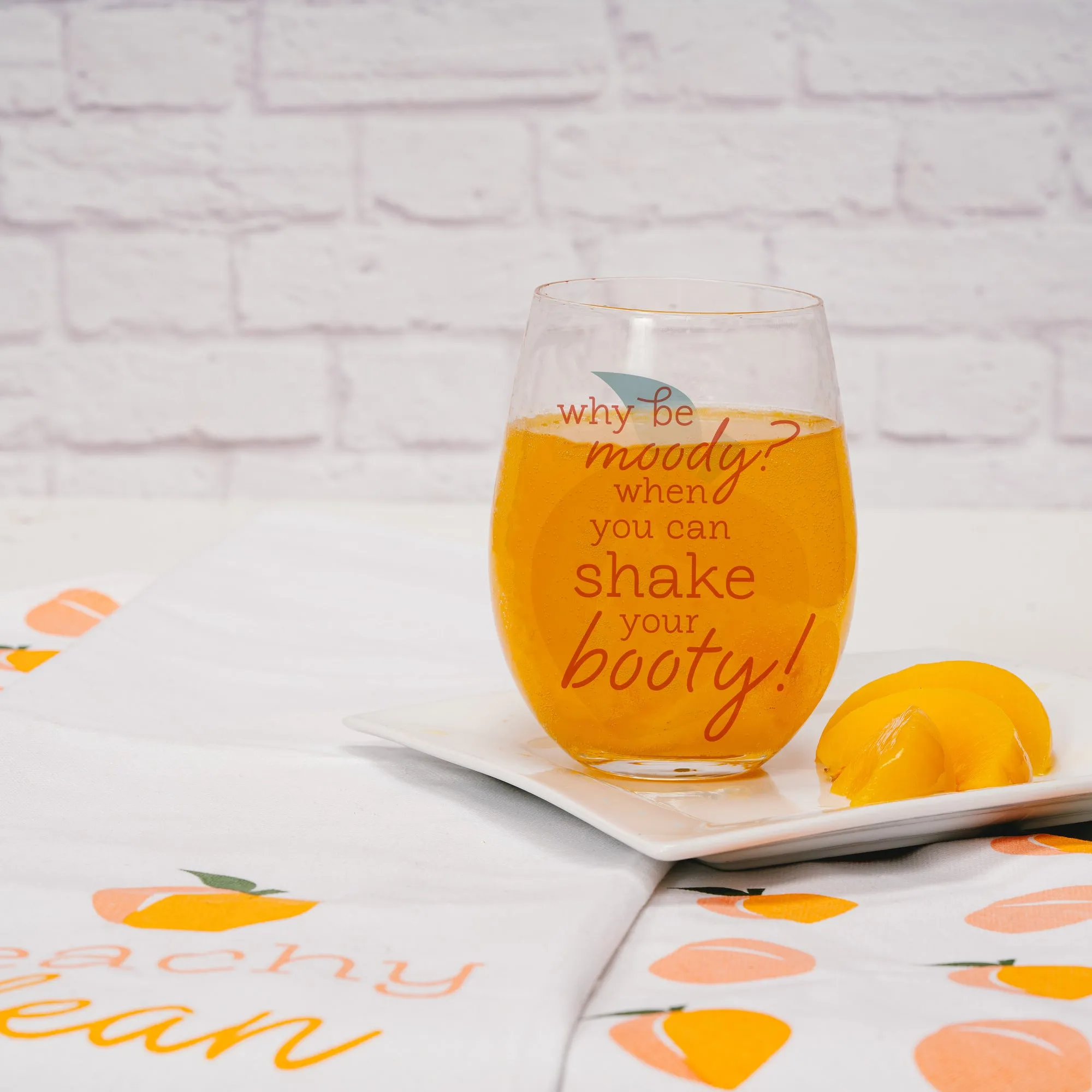 Shake Your Booty 18 oz Stemless Wine Glass