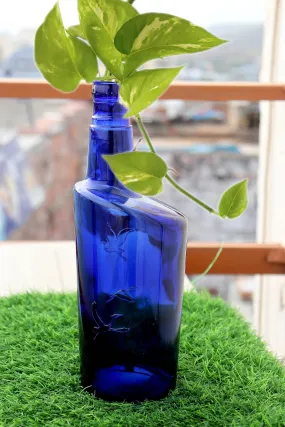 SHREE SAGAR EXPORTS - Home Decorative Money Planter Bottle - Blue Plant Bottle – Blue Planter Bottle Decor - Indoor Decoration Blue Glass Bottle – Indian Blue Glass Bottle