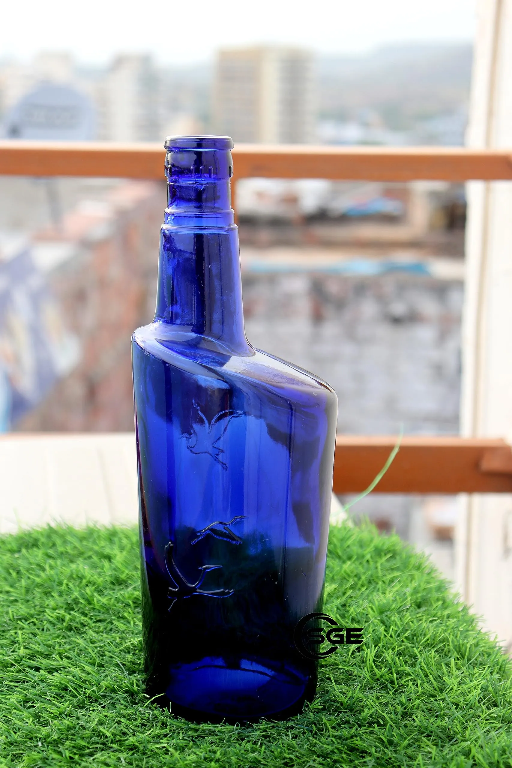 SHREE SAGAR EXPORTS - Home Decorative Money Planter Bottle - Blue Plant Bottle – Blue Planter Bottle Decor - Indoor Decoration Blue Glass Bottle – Indian Blue Glass Bottle