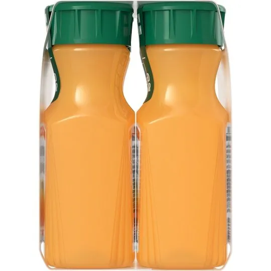 Simply Non GMO No Pulp Orange Fruit Juice, 8 fl oz, 4 Bottles