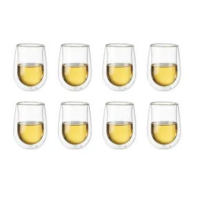 Sorrento 10 oz/296 ml Stemless White Wine Glasses Set of 8