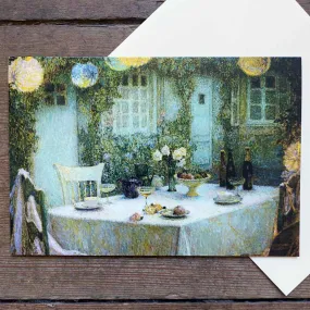 Table with Lanterns - Greeting Card