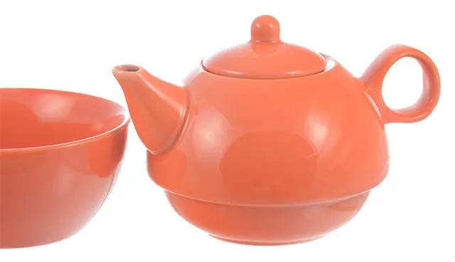 Teapot: 1 Cup Tea 4 Me Teapot - Orange, 286ml/9.7 fl. oz