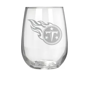 Tennessee Titans 17 oz. Stemless Wine Glass