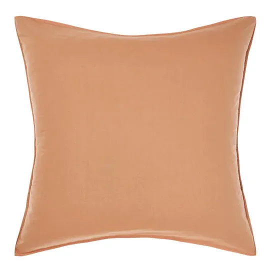 Terra Organic Cotton CARAMEL European Pillowcase by Linen House