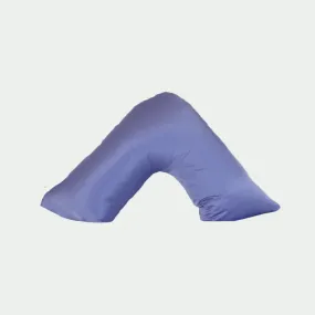 tiara cottons™ v-shaped periwinkle silk pillowcase