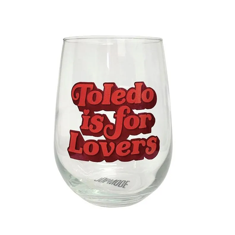 Toledo is for Lovers Stemless Wine Glass (Discontinued)