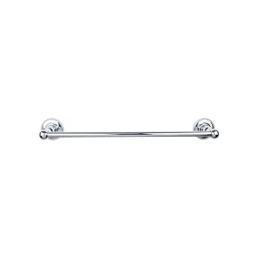 Top Knobs ED10PCA Edwardian Bath Towel Bar 30 In. Single - Beaded Bplate Polished Chrome