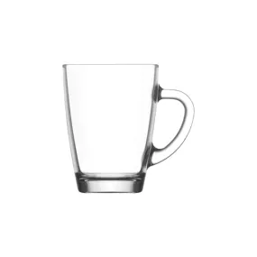 Vega Glass Café Latte Mug 300ml with Handle SGN2369