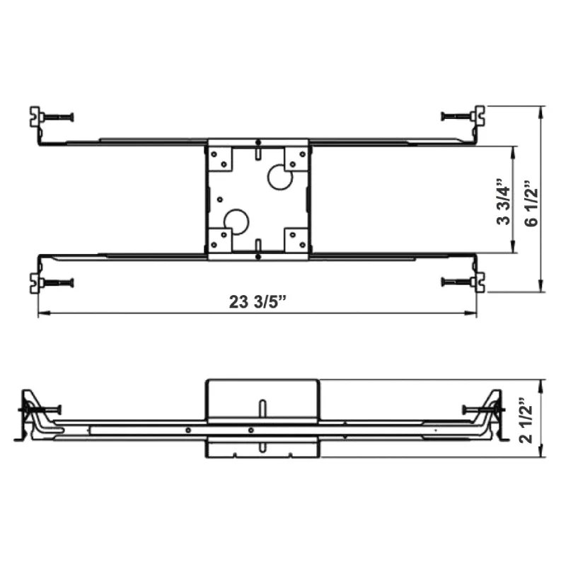 Westgate ICF4SJBB 4" Fire-Rated Junction Box With Bar Hangers - 6 PACK