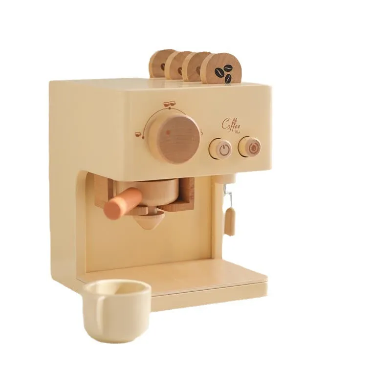 Wooden Coffee Machine Puzzle Toy for Kids | Parent-Child Toys