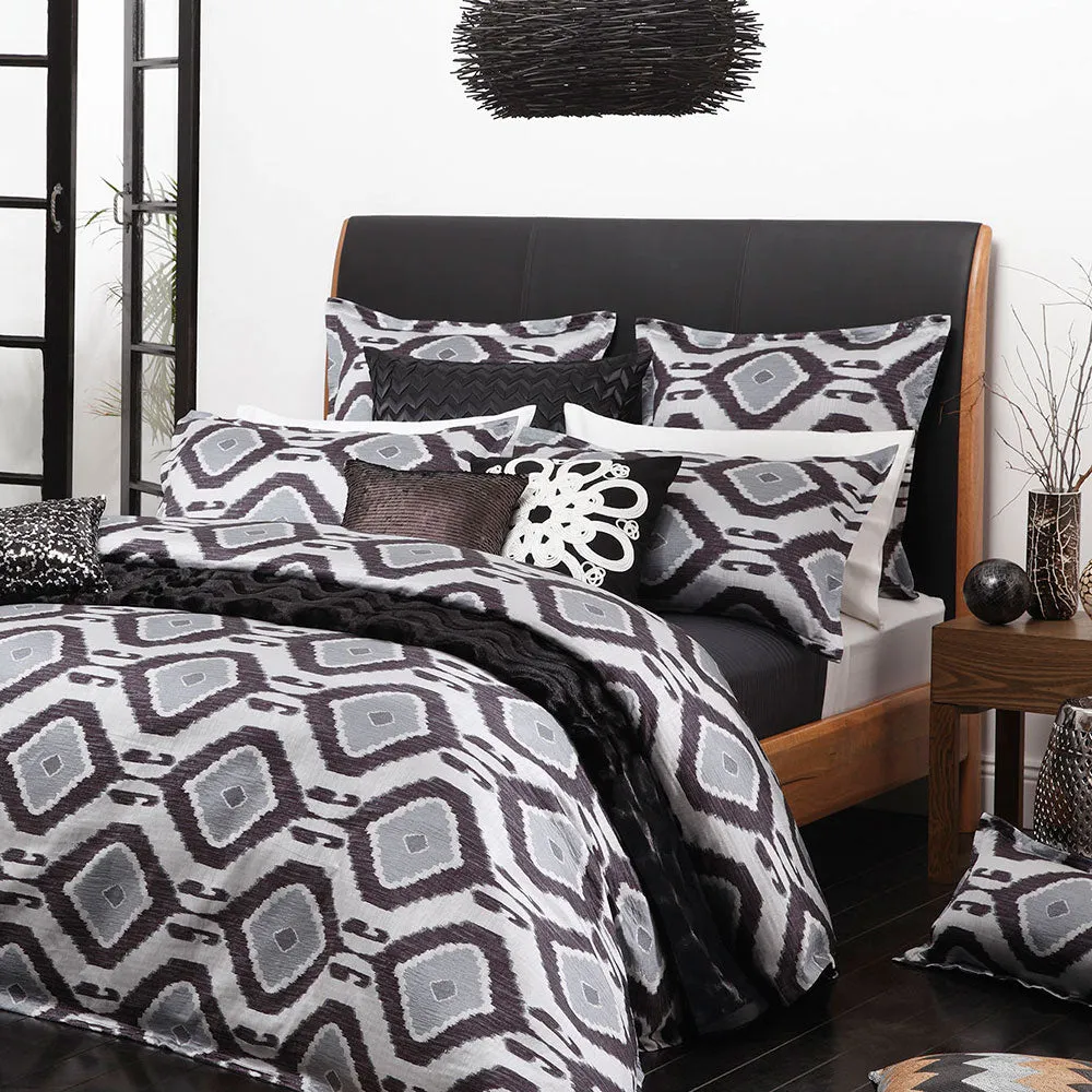 Zade Indigo Quilt Cover Set by Logan and Mason Ultima