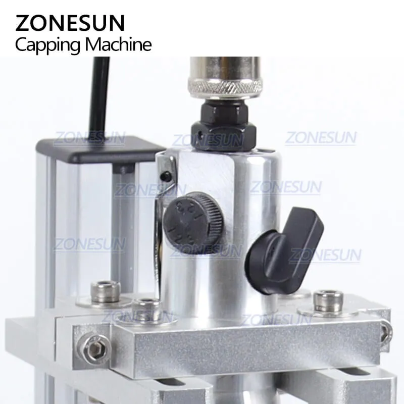 ZONESUN ZS-XGPZ1 Semi-automatic Pneumatic Plastic Bottle Cap Screwing Machine Essential Oil Bottle Capping Machine